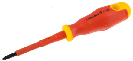 Отвертка STAYER "PROFI" "ELECTRO" диэлектрическая до 1000В, двухкомп рукоятка, PH № 1 х 80мм 25142-1-08 купить в Когалыме