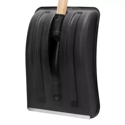 Лопата для уборки снега полипропиленовая Sparta, 275х365х870 мм, деревянный черенок, Россия 61653 купить в Когалыме