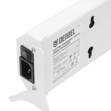 Конвектор электрический плинтусный Denzel ATRIC-450, 230 В, 450 Вт, ТЭН белый 98134 купить в Когалыме