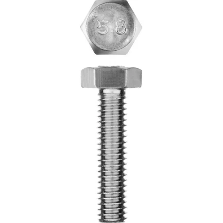 Болт ГОСТ 7798-70, M6 x 25 мм, 7 шт, кл. пр. 5.8, оцинкованный, ЗУБР 303086-06-025 купить в Когалыме