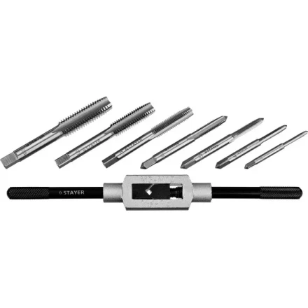 Набор метчиков STAYER "MASTER", метчикодержатель 1шт, метчики 7шт, 8 предметов 28016-H8_z01 купить в Когалыме