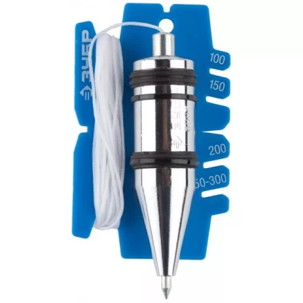 Отвес ЗУБР "ЭКСПЕРТ" строительный со шнуром и безопасным наконечником, 300 г 06347-30_z01 купить в Когалыме