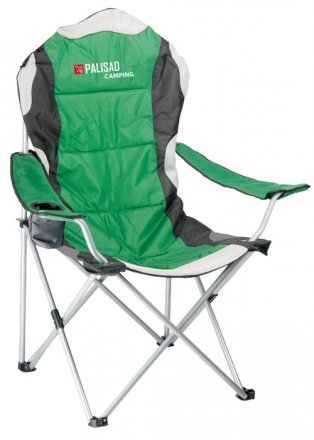 Кресло складное с подлокотниками и подстаканником 60х60х110/92 см PALISAD Camping 69592 купить в Когалыме
