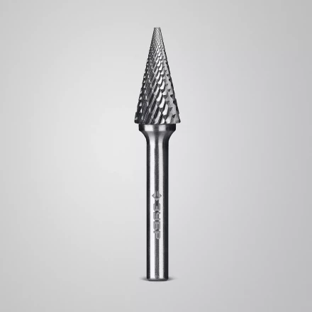 Зубр Твердосплавная борфреза M - конус с острым углом, 12 х 25 мм, угол 25° (28811-12-25) купить в Когалыме