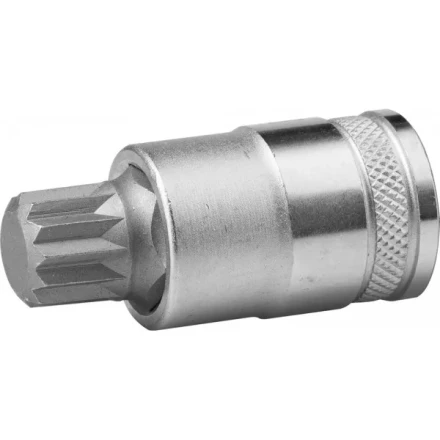 Торцовая бита-головка KRAFTOOL "INDUSTRIE QUALITAT", материал S2, SPLINE, сатинированная, 1/2", M16 27911-16_z01 купить в Когалыме