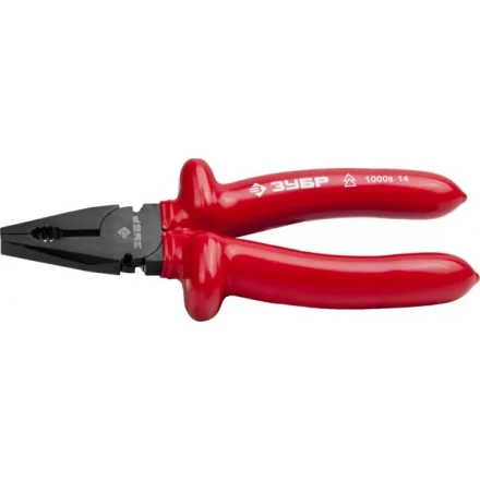 Плоскогубцы ЗУБР "МАСТЕР" "ЭЛЕКТРИК" комбинированные, диэлектрические, высоковольтные до ~1000В, 180мм 2214-1-18_z02 купить в Когалыме