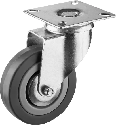 ЗУБР d 75 мм, г/п 50 кг, резина/полипропилен, поворотное колесо (30956-75-S) купить в Когалыме