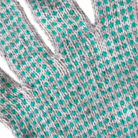 Перчатки трикотажные, ПВХ "Точка", меланж, 6 пар в упаковке, 7 класс Россия 67817 купить в Когалыме