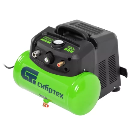 Компрессор воздушный безмаслянный BL 1100/6 1100Вт, ресивер 6 литров, 180 л/мин// Сибртех 58059 купить в Когалыме