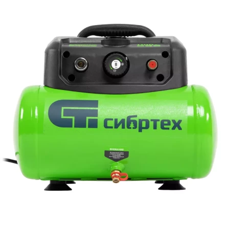 Компрессор воздушный безмаслянный BL 1100/6 1100Вт, ресивер 6 литров, 180 л/мин// Сибртех 58059 купить в Когалыме