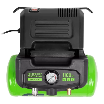 Компрессор воздушный безмаслянный BL 1100/6 1100Вт, ресивер 6 литров, 180 л/мин// Сибртех 58059 купить в Когалыме