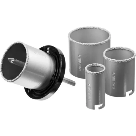 Набор STAYER "PROFESSIONAL": Коронки с основанием и центровочным сверлом, d=33, 53, 67, 73мм, 6предм 33345-H6 купить в Когалыме