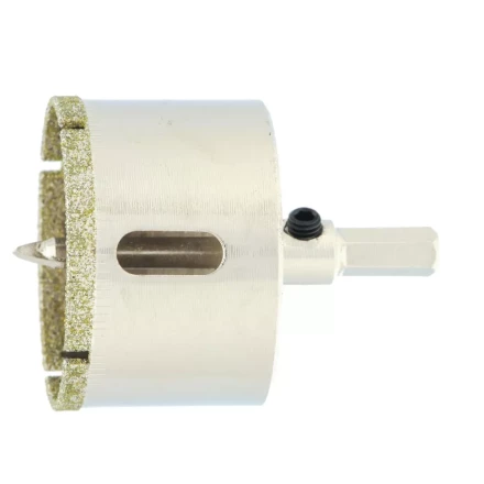 Сверло по керамической плитке и стеклу Сибртех, 45 х 55 мм, шестигранный хвостовик, с центрующим сверлом, 72721 купить в Когалыме