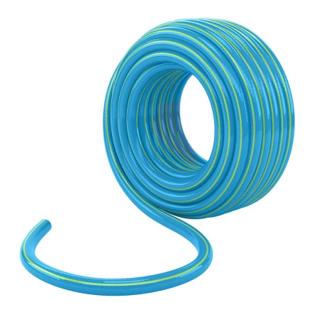 Шланг поливочный армированный Palisad 3 слойный ТЭП 1/2'', 35 м, лазурный 67107 купить в Когалыме