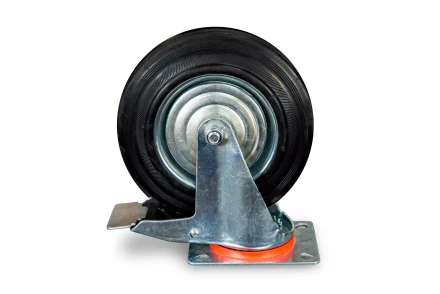 Колесо поворотное резина SCb 80 200 мм с тормозом (Y) 1022091 купить в Когалыме