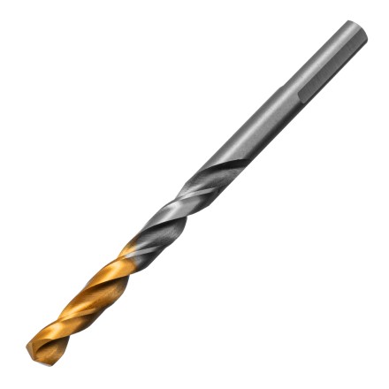 Сверло спиральное по металлу Denzel 6 x 93 мм, Р6М5, Golden Tip, 718235 купить в Когалыме