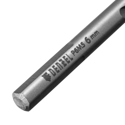 Сверло спиральное по металлу Denzel 6 x 93 мм, Р6М5, Golden Tip, 718235 купить в Когалыме