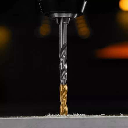 Сверло спиральное по металлу Denzel 6 x 93 мм, Р6М5, Golden Tip, 718235 купить в Когалыме