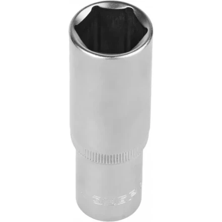 Головка торцовая ЗУБР "МАСТЕР" (1/2"), удлиненная, Cr-V, FLANK, хроматированное покрытие, 19мм 27726-19 купить в Когалыме