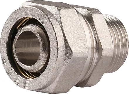 Соединитель ЗУБР с наружной резьбой, цанга-штуцер, 1/2"х20х2,0 мм, никель 51401-20-1/2 купить в Когалыме