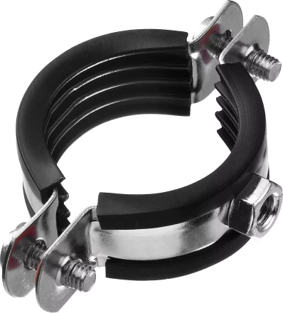 Хомут трубный с гайкой, оцинкованный, 1 1/4", 8шт, ЗУБР Мастер 37850-40-45 37850-40-45 купить в Когалыме