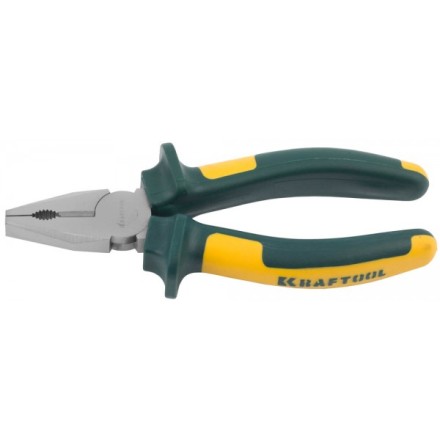 Плоскогубцы KRAFTOOL&quot;KRAFT-MAX&quot;комб,Cr-Mo,маслобензост двухкомп рукоятки,шарнирное соединение с повыш износост,160мм 22011-1-16 купить в Когалыме