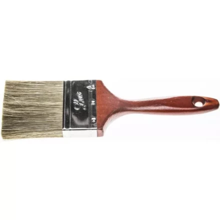 Кисть плоская STAYER "LASUR - LUX", деревянная ручка, смешанная щетина, 75мм 01051-075 купить в Когалыме