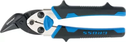 Ножницы по металлу"PIRANHA"МИНИ 185мм,прямой и правый рез,сталь-СrM,двухкомпонентные рукоятки GROSS 78361 купить в Когалыме