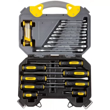 Набор инструментов STAYER "PROFI" универсальный, высококачественная CRV сталь, хромированное покрытие, 26 предметов 27710-H26 купить в Когалыме
