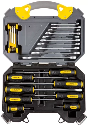 Набор инструментов STAYER "PROFI" универсальный, высококачественная CRV сталь, хромированное покрытие, 26 предметов 27710-H26 купить в Когалыме