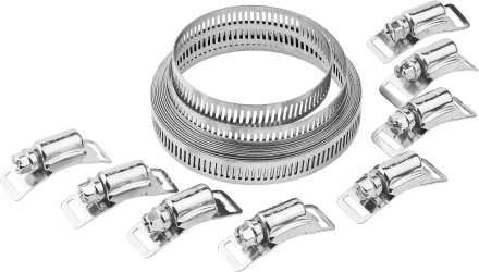 Набор хомут нержавеющий 3м х 127мм 8 замков серия ПРОФЕССИОНАЛ купить в Когалыме