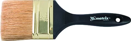 Кисть плоская "Профи" 2,5" натуральная щетина пластмассовая ручка  MATRIX 83163 купить в Когалыме