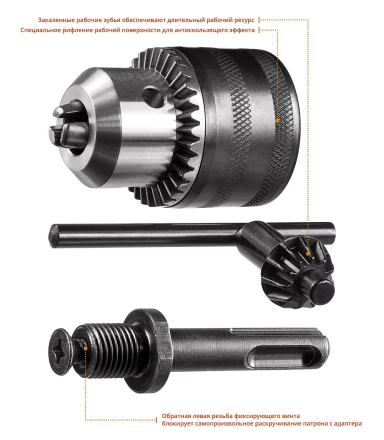 Наборы патронов и SDS+ адапторов для дрели цельнометаллические серия МАСТЕР купить в Когалыме
