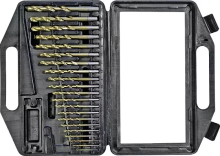 Набор сверл по мет 1,0-10,0мм 21шт белые, мет. коробка Кратон 1 05 01 018 купить в Когалыме