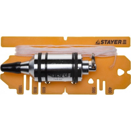 Отвес STAYER &quot;PROFI&quot; строительный со шнуром, с противоударными ободками, 400 г 06352-40 купить в Когалыме