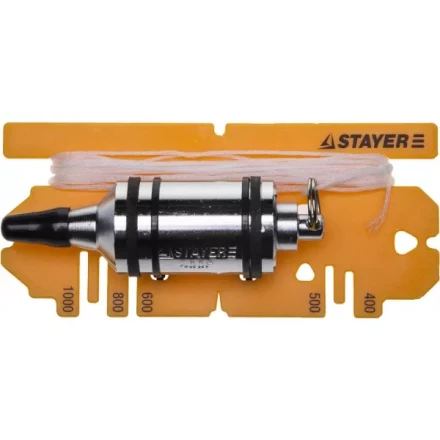 Отвес STAYER "PROFI" строительный со шнуром, с противоударными ободками, 400 г 06352-40 купить в Когалыме