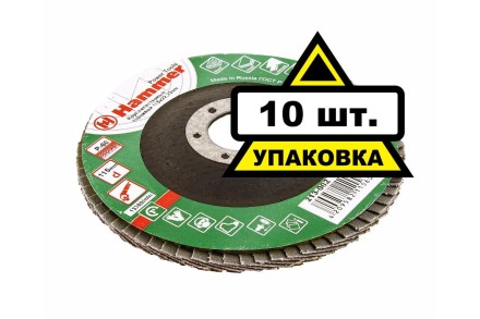 Круг Лепестковый Торцевой (КЛТ) HAMMER КЛТ 1 Ф115х22 Р60 213-002 купить в Когалыме