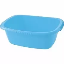 Таз пластмассовый прямоугольный Elfe light 24л голубой 92992