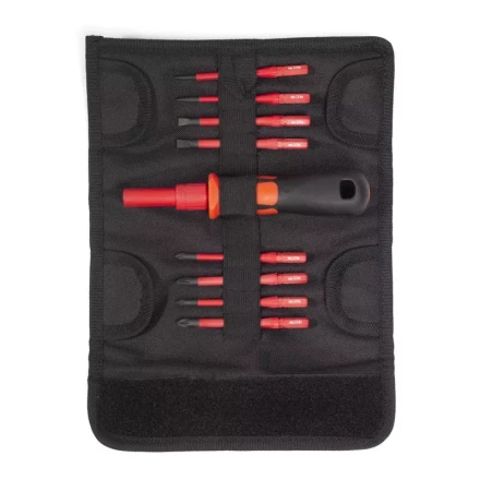 Диэлектрическая отвертка НИО-3308 с набором бит КВТ купить в Когалыме