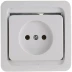Розетка СВЕТОЗАР "ГАММА" одинарная, цвет белый, 16А/~250В SV-54100-W купить в Когалыме