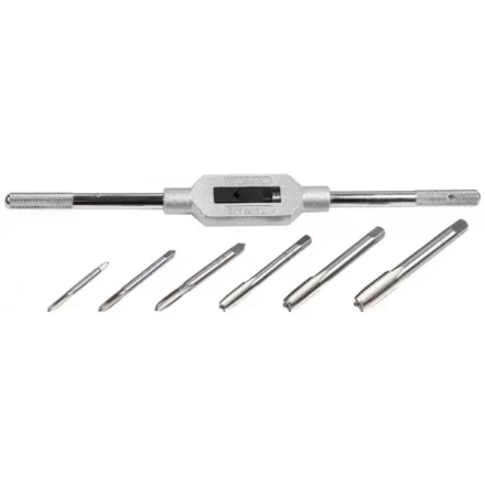 Набор ЗУБР "МАСТЕР" с металлореж. инструментом, метчики однопроходные М4-М12, метчикодержатель - на карточке, 7предметов 28126-H7 купить в Когалыме