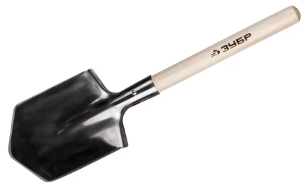 Лопата ЗУБР "ЭКСПЕРТ" саперная из нержавеющей стали, защитный чехол, 190х145х550мм 4-39441_z01 купить в Когалыме