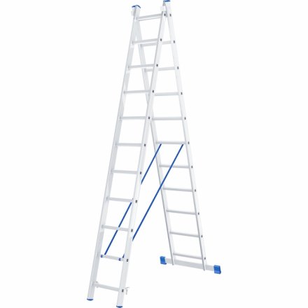 Лестница алюминиевая 2х11 ступеней двухсекционная СИБРТЕХ 97911 купить в Когалыме