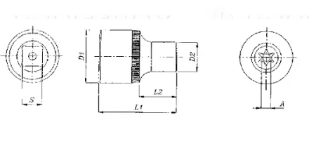 Торцевая головка 3/8"DR внешний TORX Е-12 S06H312 Jonnesway 49705 купить в Когалыме