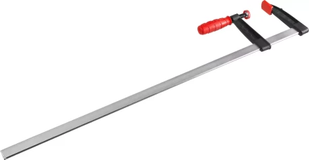 Струбцина ЗУБР "МАСТЕР", тип "F", пластмассовая ручка, стальная закаленная рейка, 120х800мм 32150-120-800 купить в Когалыме