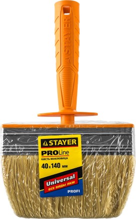 Макловица STAYER &quot;PROFESSIONAL&quot; UNIVERSAL, натуральная светлая щетина, пластмассовый корпус, 40х140мм 0182-14 купить в Когалыме