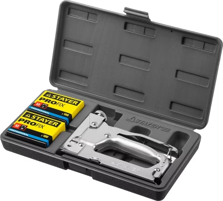 Степлер "Pro 53" для скоб тип 53 (4-14 мм), в кейсе, STAYER Professional 3150-H4_z01 купить в Когалыме