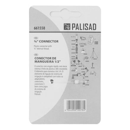 Соединитель пластмассовый быстросъемный, внутренняя резьба 3/4&quot; Palisad 661558 купить в Когалыме