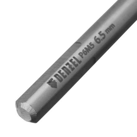 Сверло спиральное по металлу Denzel  6,5 x 100 мм, Р6М5, Golden Tip 718236 купить в Когалыме