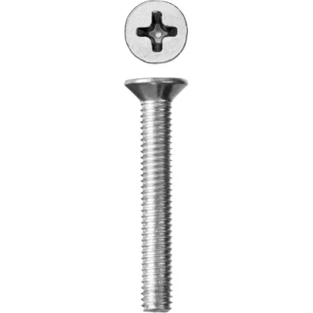 Винт DIN 965, M6 x 40 мм, 6 шт, кл. пр. 4.8, оцинкованный, ЗУБР 303116-06-040 купить в Когалыме